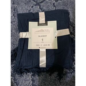 Brand New Doowell 1 Piece Navy Blue Ultra Plush Throw Blanket